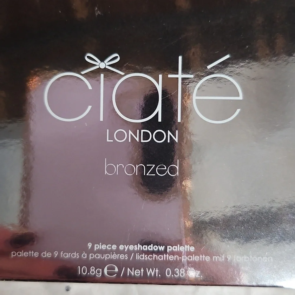 Ciatè London Bronzed 9 Piece Eye Shawdow Pallette NIB Matallic & Matte